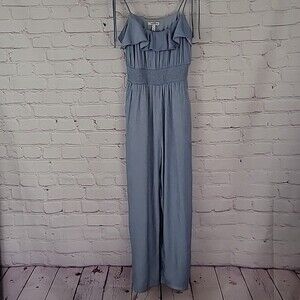 Speechless blue sleeveless jumpsuit with pockets. Size Small